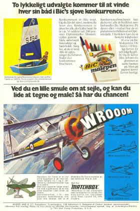Matchbox samlesæt i Anders And & Co. nr. 18, 1974
