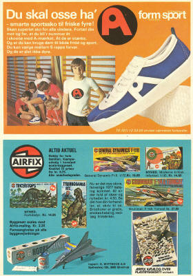 Airfix samlesæt i Anders And & Co. nr. 12, 1977