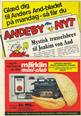 ärklin mini-club i Anders And & Co. nr. 43, 1977