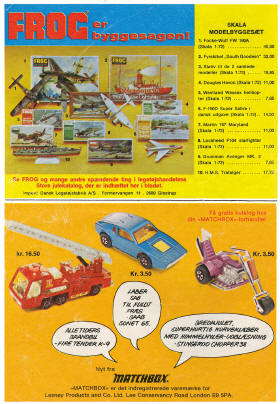 Reklame med Frog og Matchbox