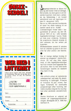 egetøjskatalog 1973, Side 2 - ønskeseddel