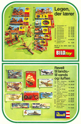 Legetøjskatalog 1973, side 15 - Bilo Toy og Revell