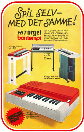 Legetøjskatalog 1973, side 4 - bontempi Hit orgel