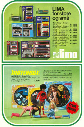 Legetøjskatalog 1973, side 14 - Lima og Matchbox dukker