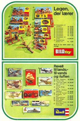 Legetøjskatalog 1973, side 15 - Bilo Toy og Revell